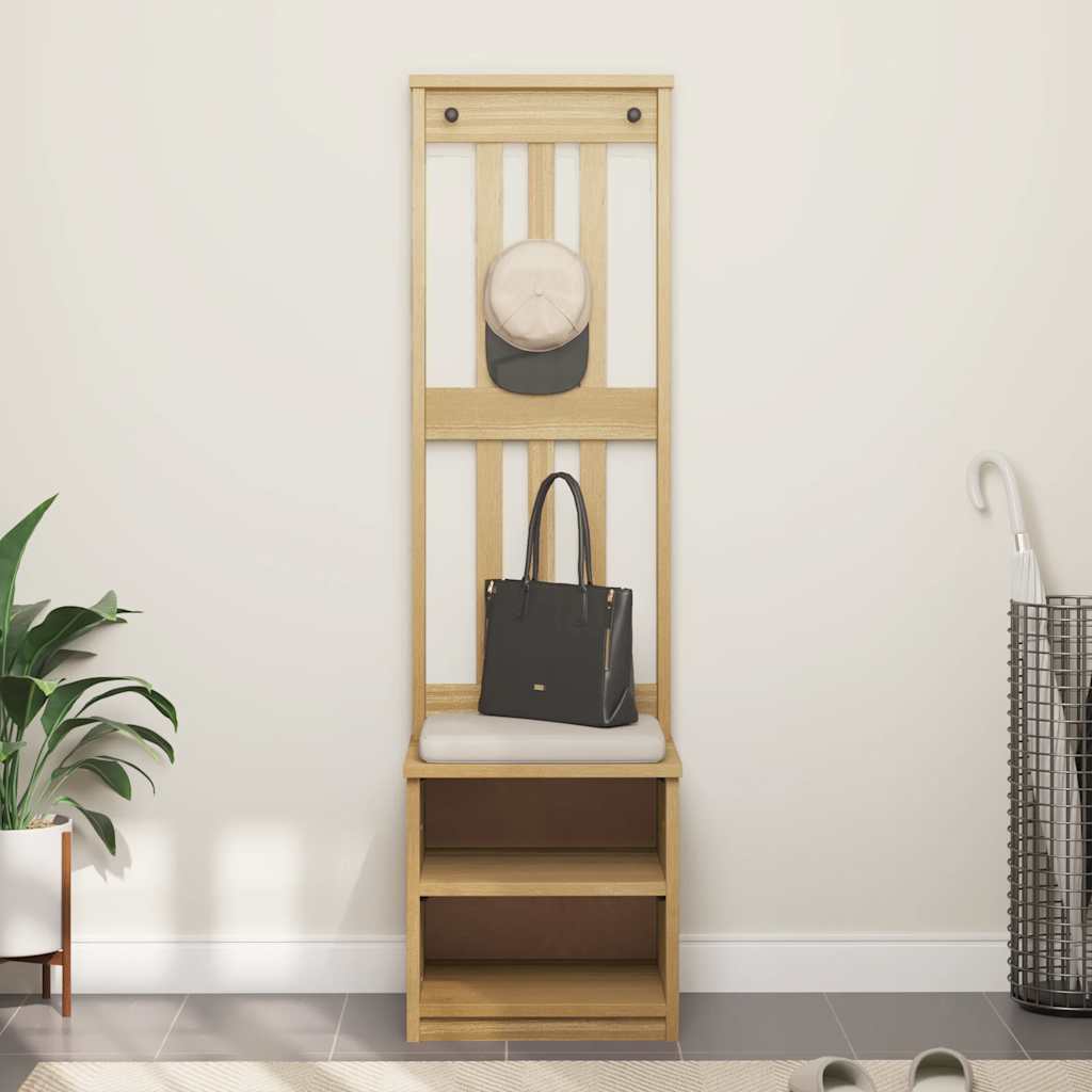 Δέντρο χωλ "SANDNES" 45x40x159,5 εκ.Πεύκο μασίφ ξύλο