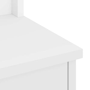 Δέντρο χωλ SANDNES Λευκό 45x40x159,5 εκ. Πεύκο μασίφ ξύλο