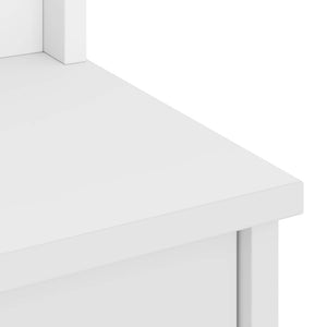 Δέντρο χωλ SANDNES Λευκό 45x40x159,5 εκ. Πεύκο μασίφ ξύλο