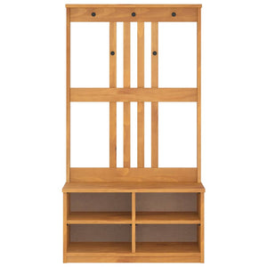 Δέντρο χωλ "SANDNES" 87x40x159,5 εκ. Πεύκο μασίφ ξύλο - Pakobazaar