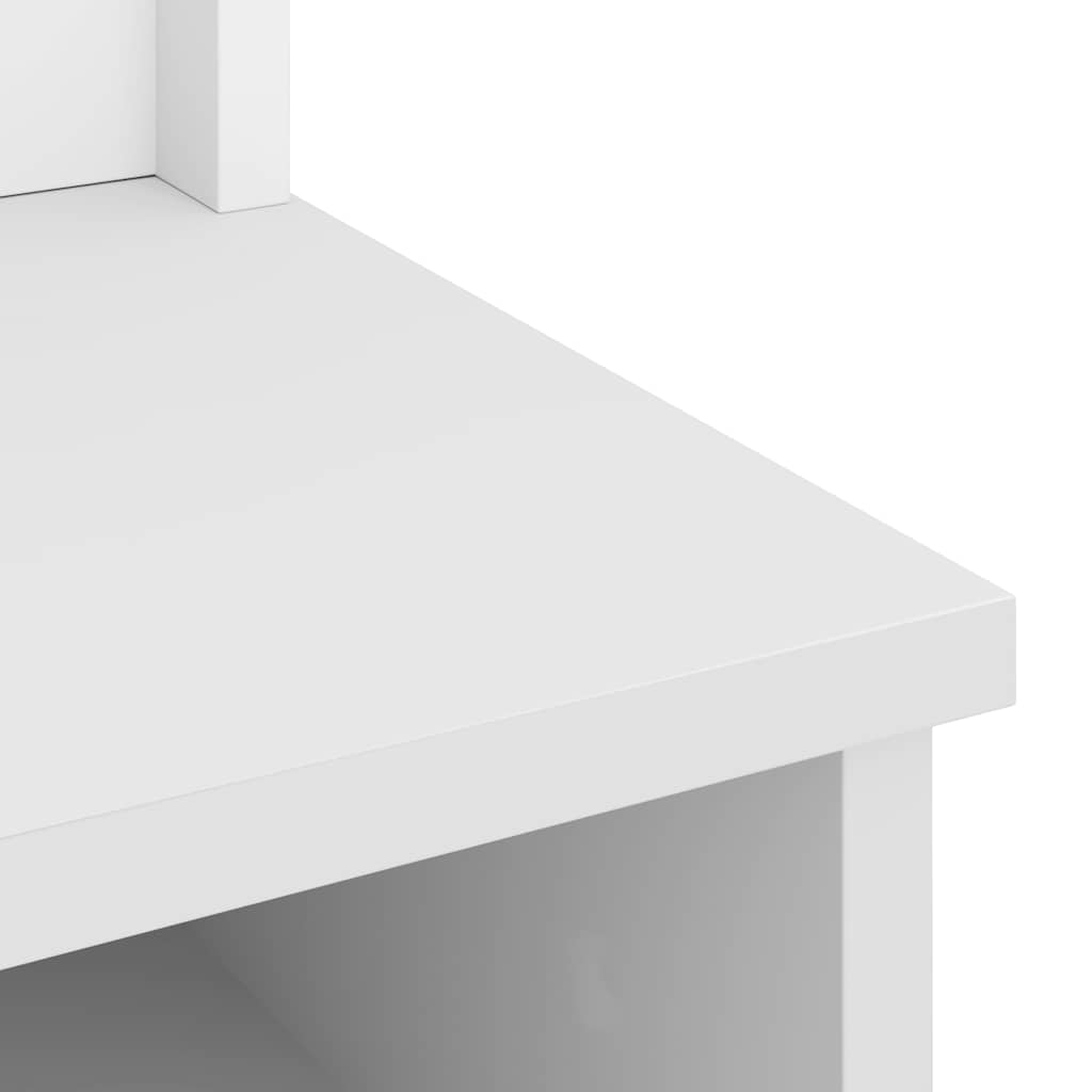 Δέντρο χωλ SANDNES Λευκό 87x40x159,5 εκ. Πεύκο μασίφ ξύλο