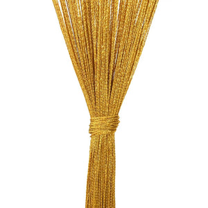 Κουρτίνες String 2 τεμάχια Χρυσό 140x250 cm - Pakobazaar