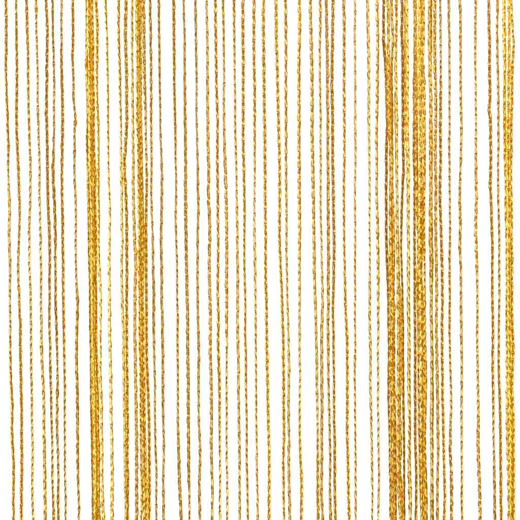 Κουρτίνες String 2 τεμάχια Χρυσό 140x250 cm - Pakobazaar