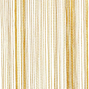 Κουρτίνες String 2 τεμάχια Χρυσό 140x250 cm - Pakobazaar