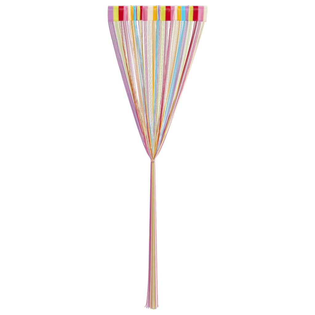 Κουρτίνες με Κρόσσια 2 τεμ. Πολύχρωμες 140 x 250 εκ. - Pakobazaar