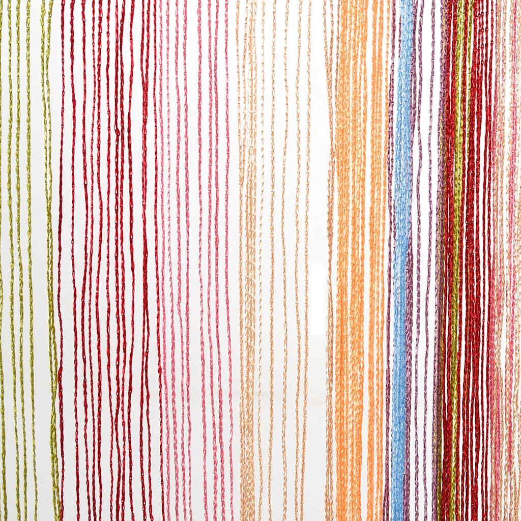 Κουρτίνες με Κρόσσια 2 τεμ. Πολύχρωμες 140 x 250 εκ. - Pakobazaar