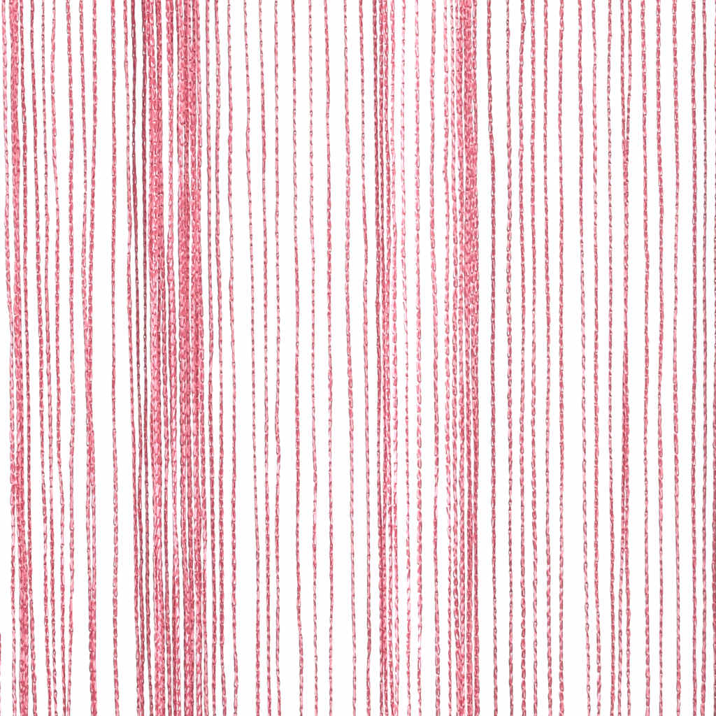 Κουρτίνες με Κρόσσια 2 τεμ. Ροζ 140 x 250 εκ.