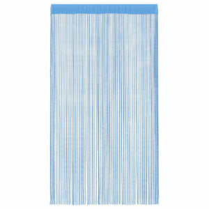 Κουρτίνες με Κορδόνι 2 τεμ. Ανοιχτό Μπλε 100x250 εκ. - Pakobazaar
