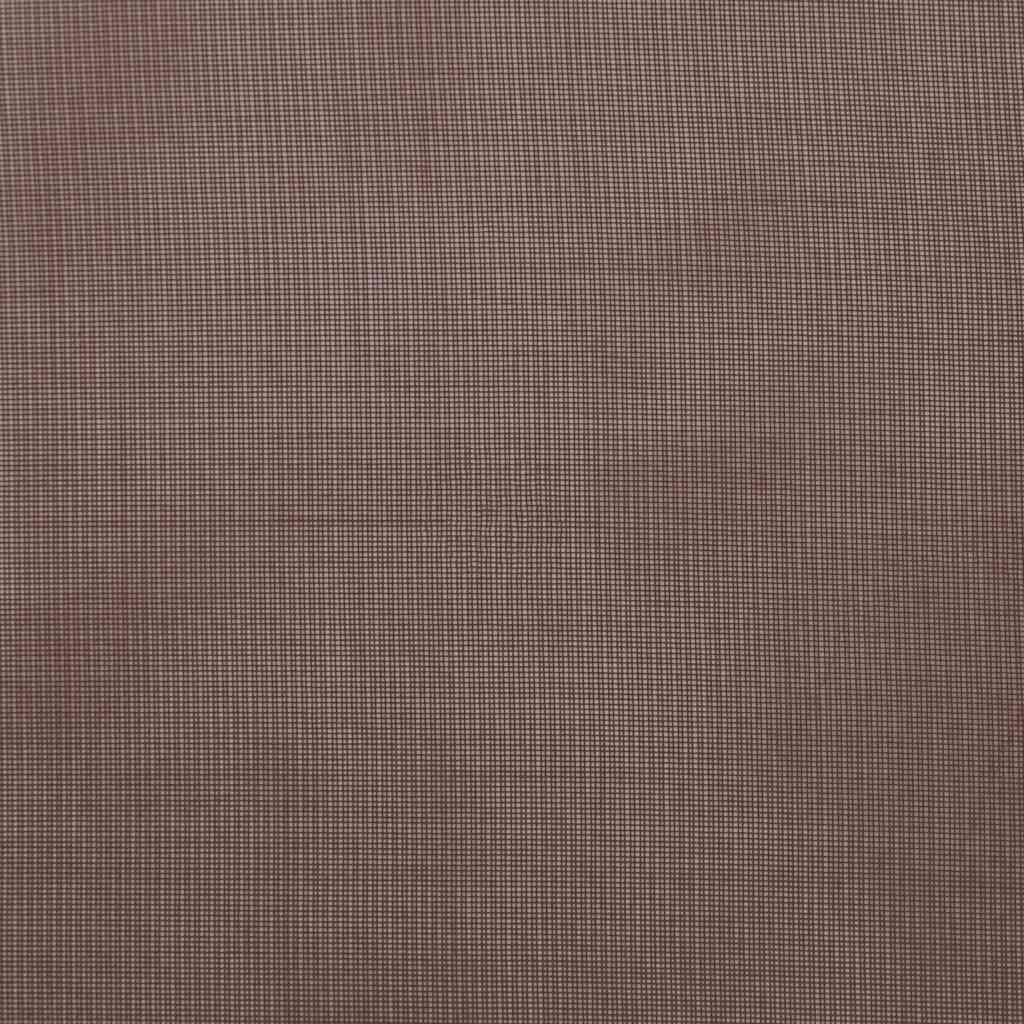 Κουρτίνες Voile με ροδέλες 2 τεμάχια Καφέ 140x225 εκ.