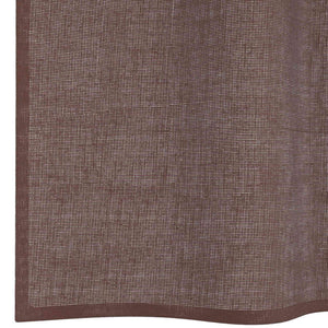 Κουρτίνες Voile με ροδέλες 2 τεμάχια Καφέ 140x260 εκ. - Pakobazaar
