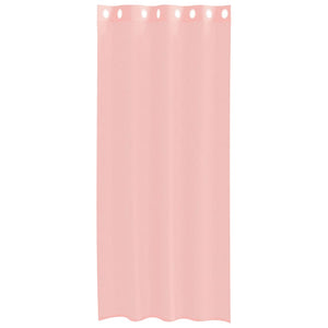 Κουρτίνες Voile με ροδέλες 2 τεμάχια Ροζ 140x225 εκ. - Pakobazaar