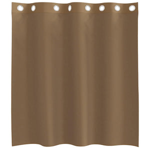 Voile κουρτίνες με ροδέλες 2 τεμάχια Ανοιχτό Καφέ