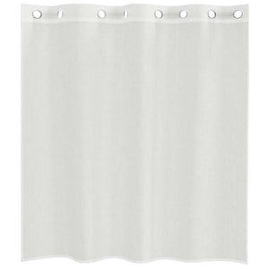 Voile κουρτίνες με ροδέλες 2 τεμάχια Λευκό - Pakobazaar