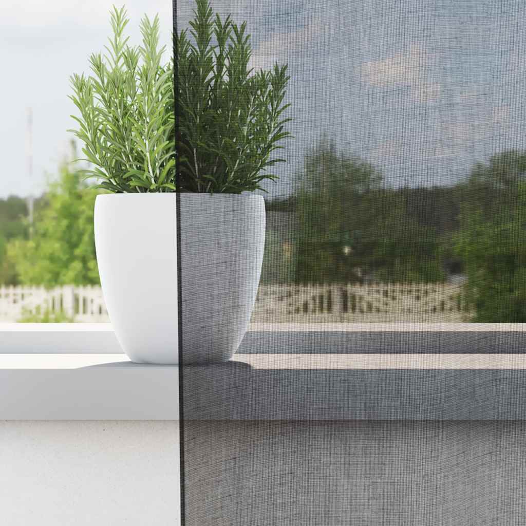 Κουρτίνες Voile με τσέπες ράβδου 2 τεμάχια Μαύρο - Pakobazaar