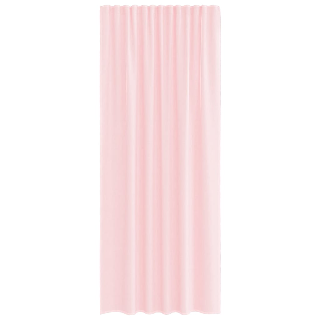 Voile κουρτίνες με τσέπες ράβδου 2 τεμάχια Ανοιχτό Ροζ - Pakobazaar