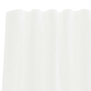 Κουρτίνες Voile με τσέπες ράβδου 2 τεμάχια Λευκό