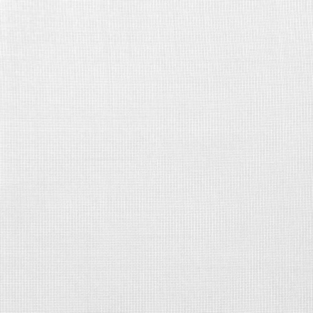 Κουρτίνες Voile με τσέπες ράβδου 2 τεμάχια Λευκό