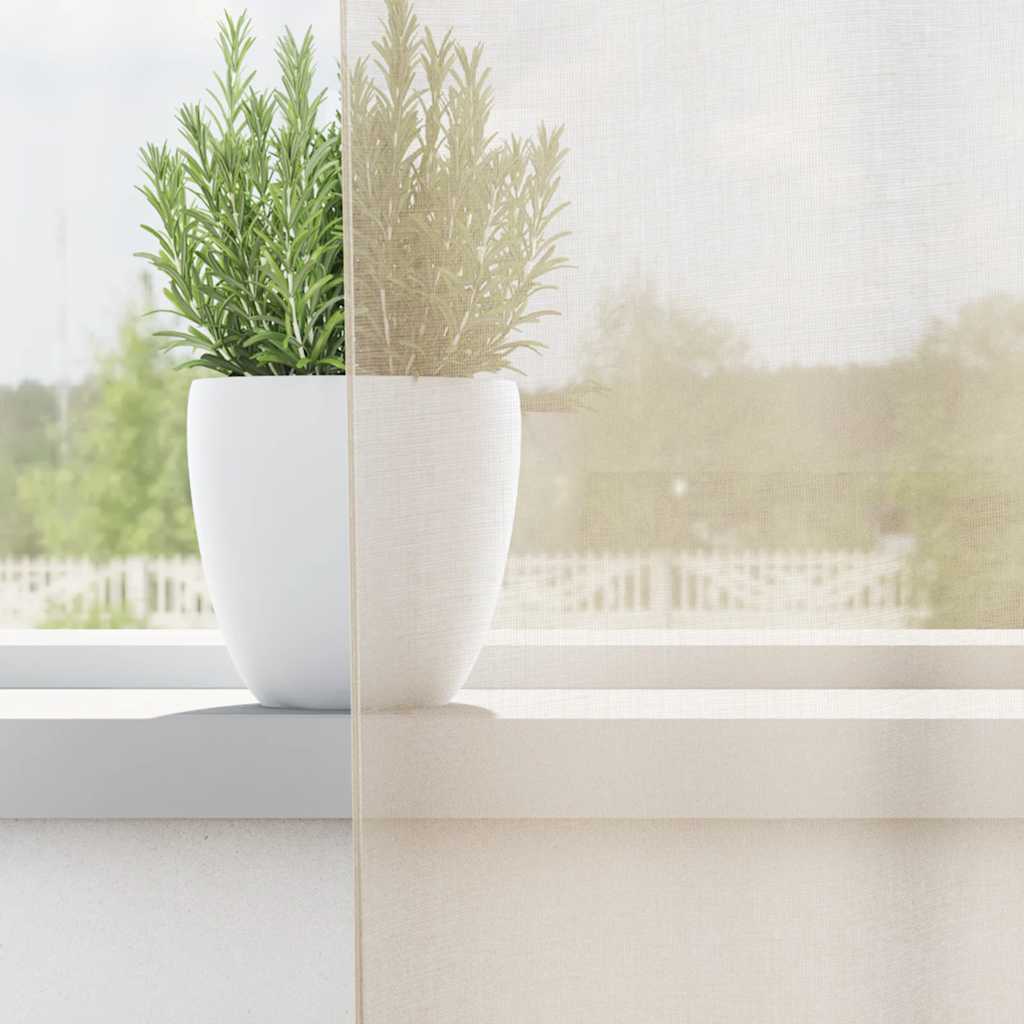 Κουρτίνες Voile με Καρτέλα Κορυφή 2 τεμάχια Κρεμ