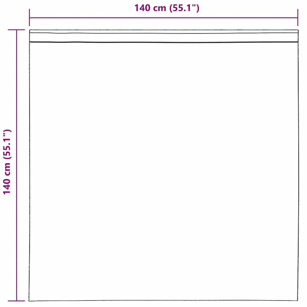Κουρτίνες Voile με Θηλιές 2 τεμ. Ανοιχτό Ροζ 140x140 εκ. - Pakobazaar