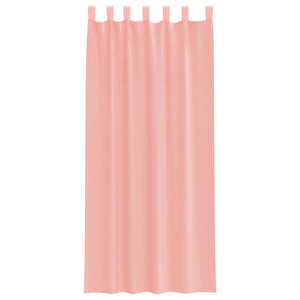 Κουρτίνες Voile με Θηλιές 2 τεμ. Ροζ 140x225 εκ. - Pakobazaar