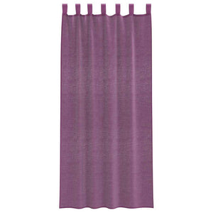 Κουρτίνες Voile με Θηλιές 2 τεμ. Μωβ 140x225 εκ. - Pakobazaar