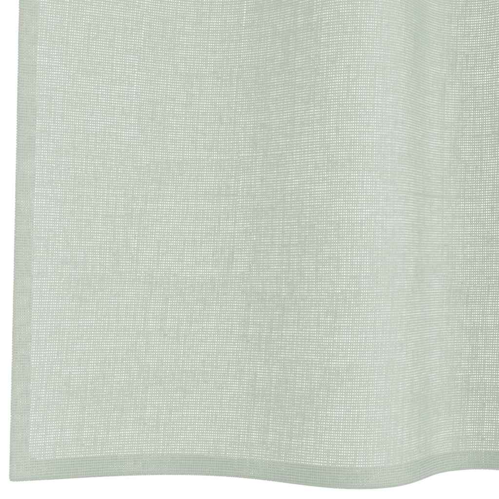 Κουρτίνες Voile με Θηλιές 2 τεμ. Ανοιχτό Γκρι 140x140 εκ. - Pakobazaar