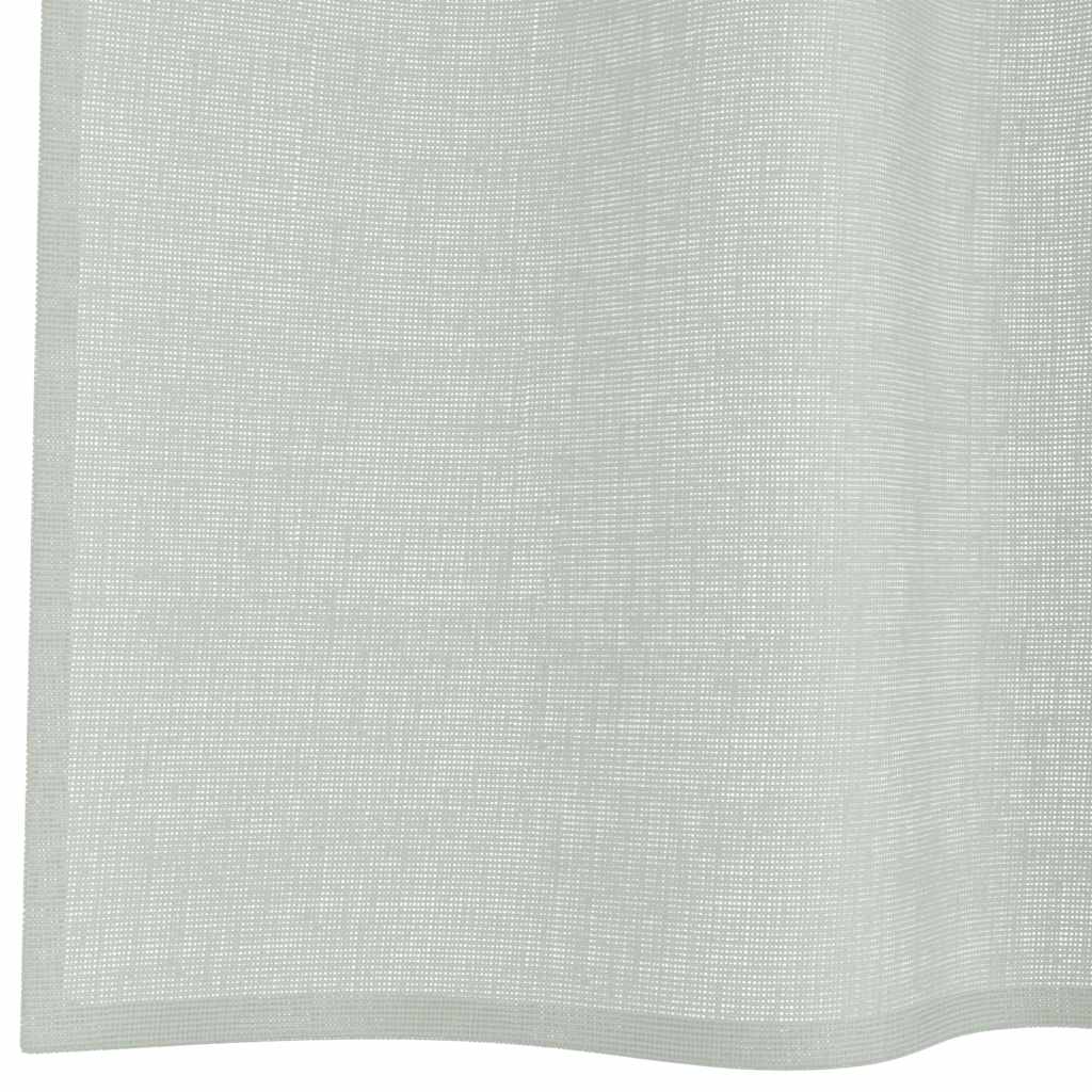 Κουρτίνες Voile με Θηλιές 2 τεμ. Ανοιχτό Γκρι 140x175 εκ. - Pakobazaar