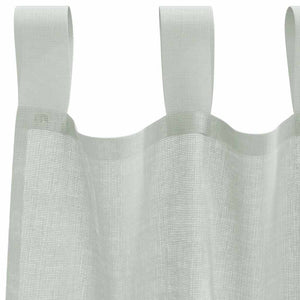 Κουρτίνες Voile με Θηλιές 2 τεμ. Ανοιχτό Γκρι 140x225 εκ. - Pakobazaar
