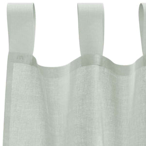 Κουρτίνες Voile με Θηλιές 2 τεμ. Ανοιχτό Γκρι 140x245 εκ. - Pakobazaar