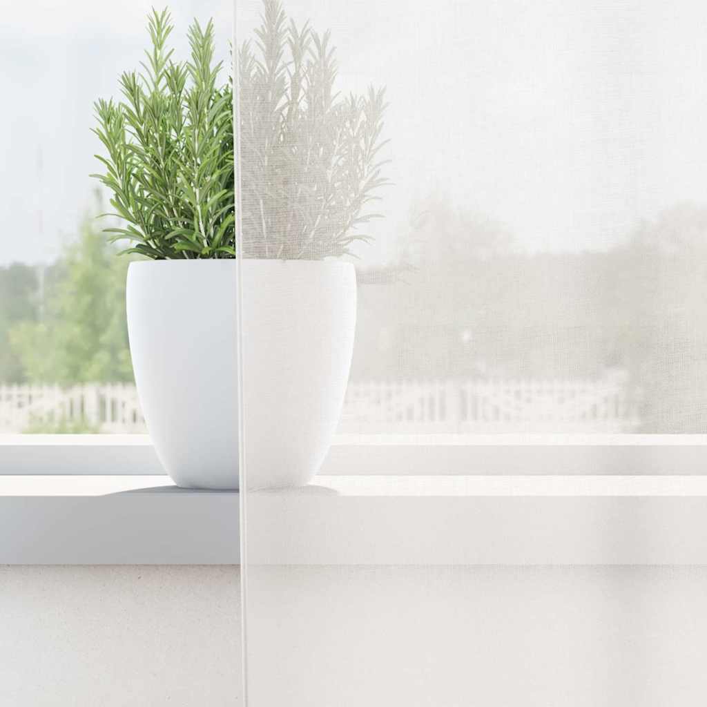 Κουρτίνες Voile με βρόχους 2 τεμάχια Λευκό 140x140 cm