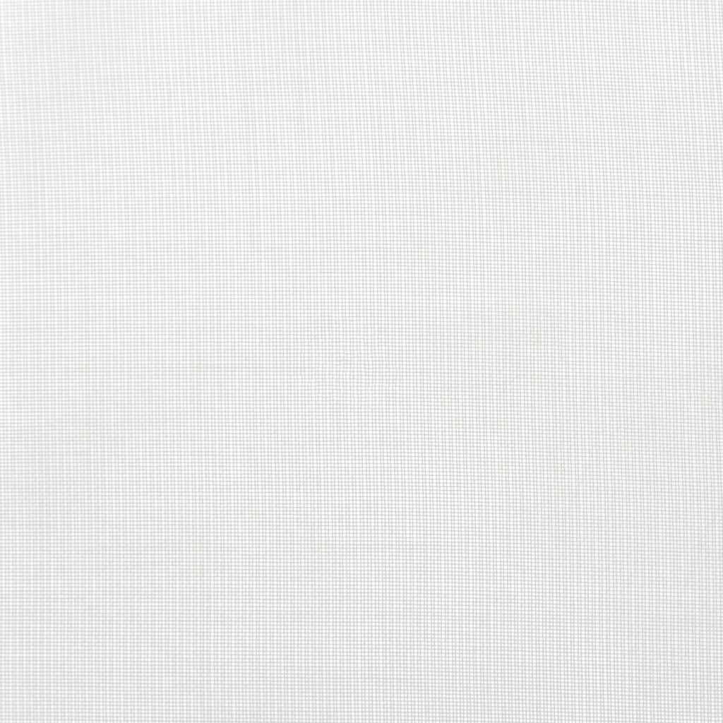 Κουρτίνες Voile με βρόχους 2 τεμάχια Λευκό 140x140 cm
