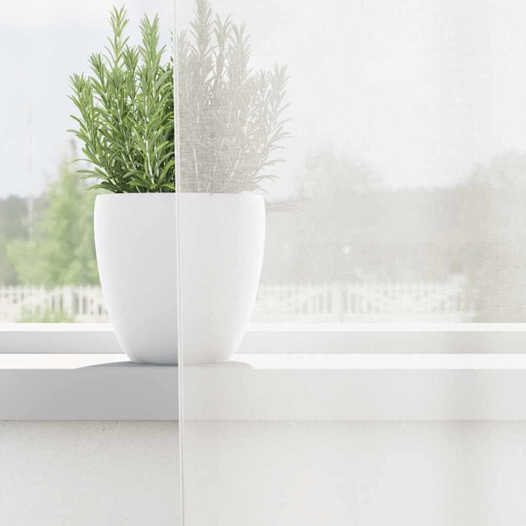 Κουρτίνες Voile με βρόχους 2 τεμάχια Λευκό 140x175 cm - Pakobazaar