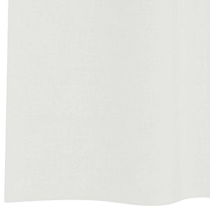 Κουρτίνες Voile με βρόχους 2 τεμάχια Λευκό 140x175 cm - Pakobazaar