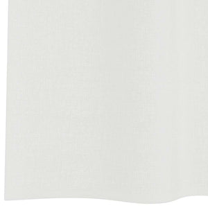 Κουρτίνες Voile με βρόχους 2 τεμάχια Λευκό 140x260 cm