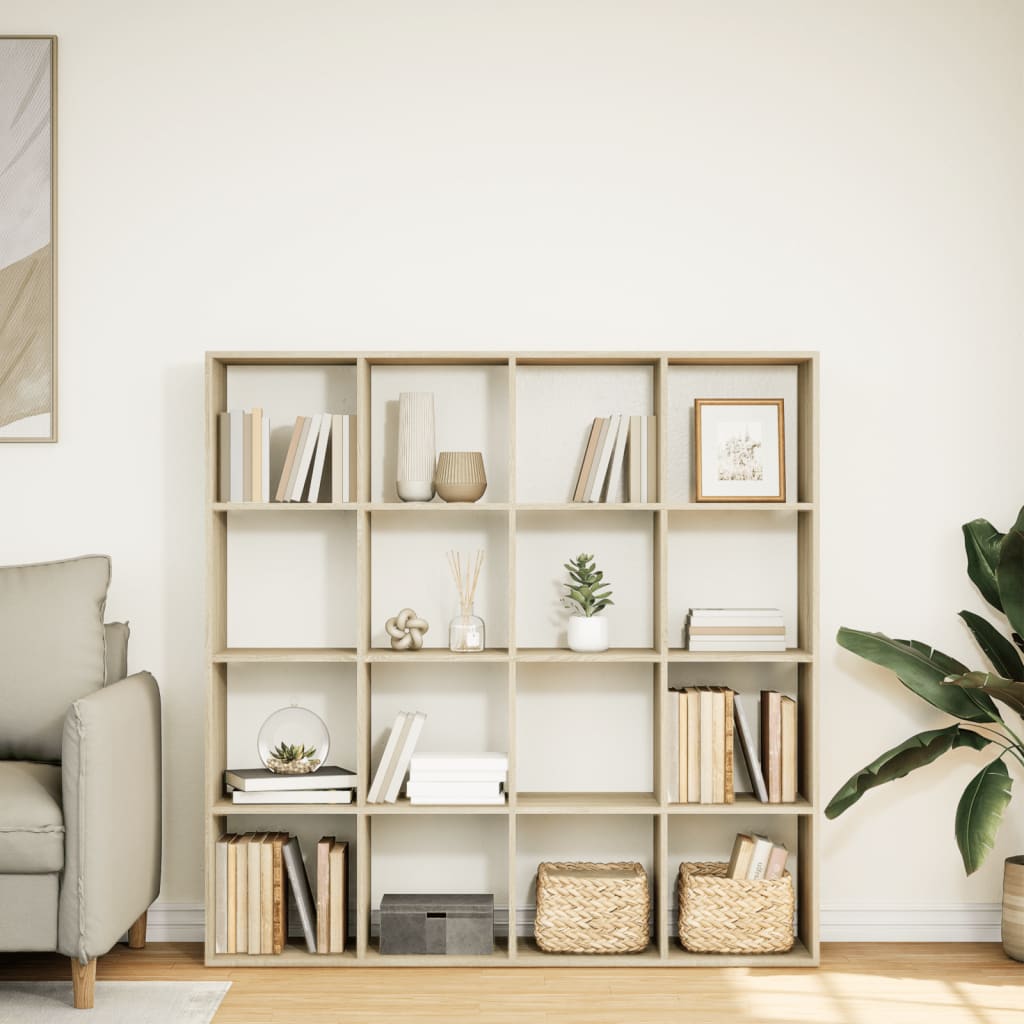 Βιβλιοθήκη Sonoma Δρυς 137,5x29x137,5εκ. Επεξεργασμένο Ξύλο - Pakobazaar