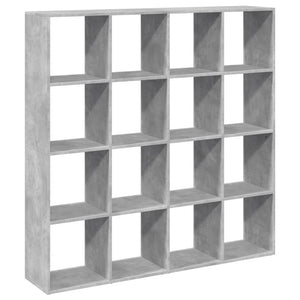 Βιβλιοθήκη Γκρι Σκυρ. 137,5x29x137,5 εκ. Επεξεργασμένο Ξύλο