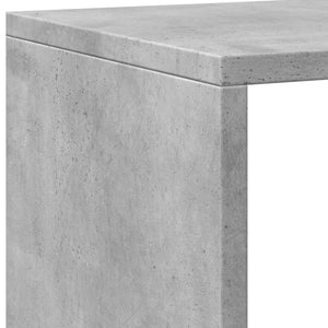 Βιβλιοθήκη Γκρι Σκυρ. 137,5x29x137,5 εκ. Επεξεργασμένο Ξύλο