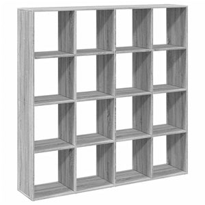 Βιβλιοθήκη Γκρι Sonoma 137,5x29x137,5 εκ. Επεξεργασμένο Ξύλο