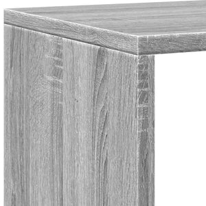Βιβλιοθήκη Γκρι Sonoma 137,5x29x137,5 εκ. Επεξεργασμένο Ξύλο
