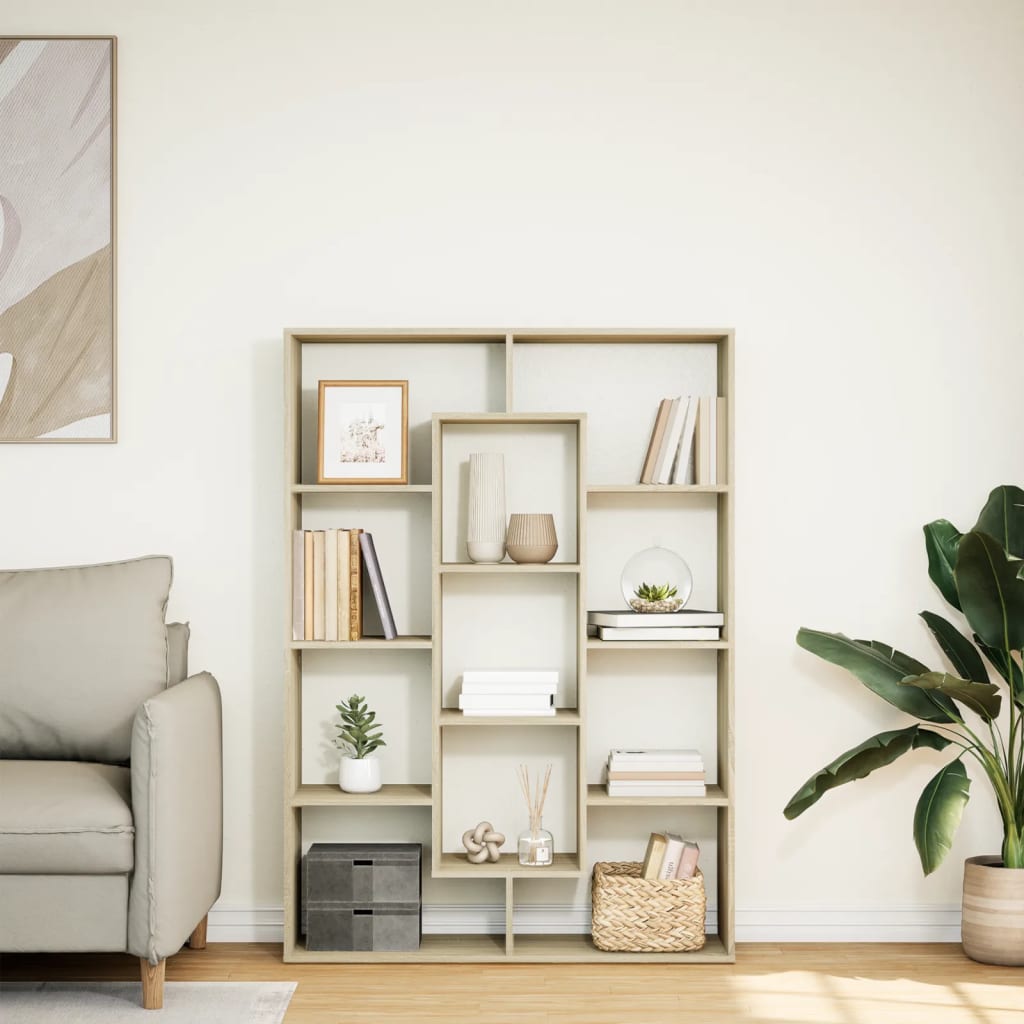 Βιβλιοθήκη Χρώμα Sonoma Δρυς 102x29x143 εκ. Επεξεργασμένο Ξύλο