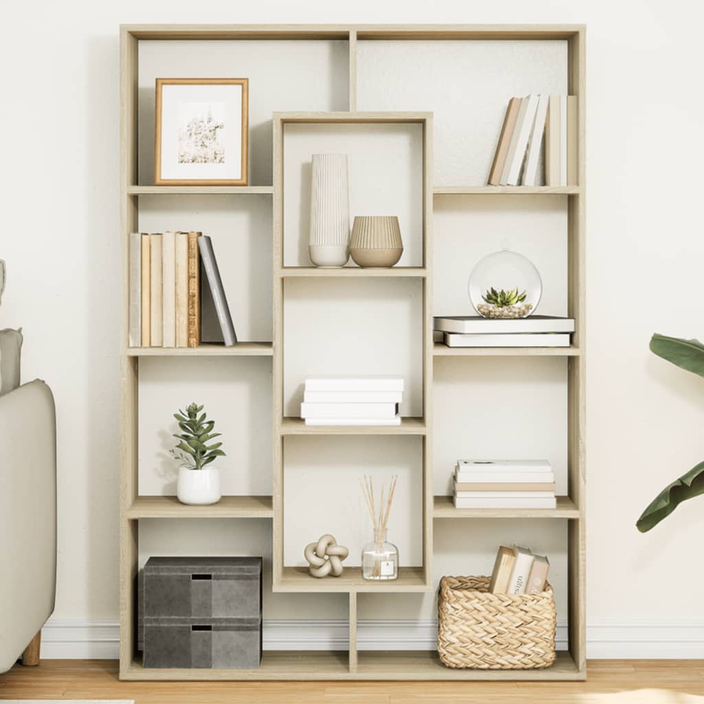 Βιβλιοθήκη Χρώμα Sonoma Δρυς 102x29x143 εκ. Επεξεργασμένο Ξύλο