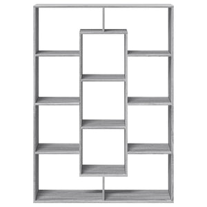 Βιβλιοθήκη Γκρι Sonoma 102x29x143 εκ. από Επεξεργασμένο Ξύλο