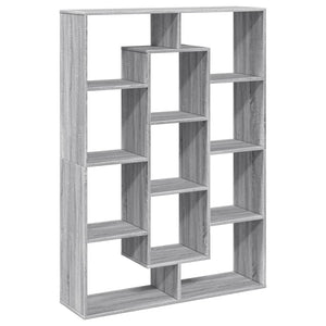 Βιβλιοθήκη Γκρι Sonoma 102x29x143 εκ. από Επεξεργασμένο Ξύλο