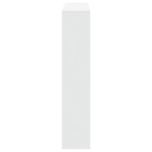 Βιβλιοθήκη Λευκή 132x29x141,5 εκ. από Επεξεργασμένο Ξύλο