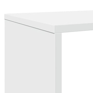 Βιβλιοθήκη Λευκή 132x29x141,5 εκ. από Επεξεργασμένο Ξύλο