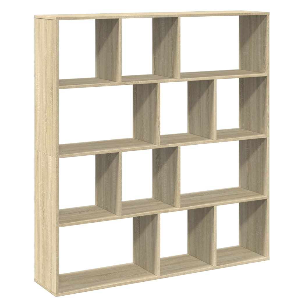 Βιβλιοθήκη Χρώμα Sonoma Δρυς 132x29x141,5εκ. Επεξεργασμένο Ξύλο - Pakobazaar