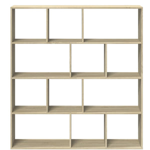 Βιβλιοθήκη Χρώμα Sonoma Δρυς 132x29x141,5εκ. Επεξεργασμένο Ξύλο - Pakobazaar