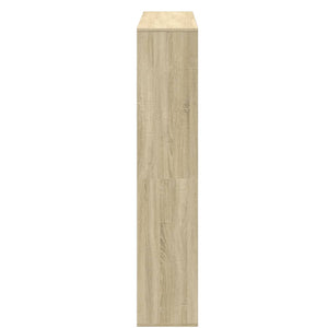 Βιβλιοθήκη Χρώμα Sonoma Δρυς 132x29x141,5εκ. Επεξεργασμένο Ξύλο - Pakobazaar