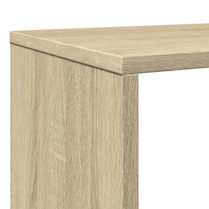 Βιβλιοθήκη Χρώμα Sonoma Δρυς 132x29x141,5εκ. Επεξεργασμένο Ξύλο - Pakobazaar