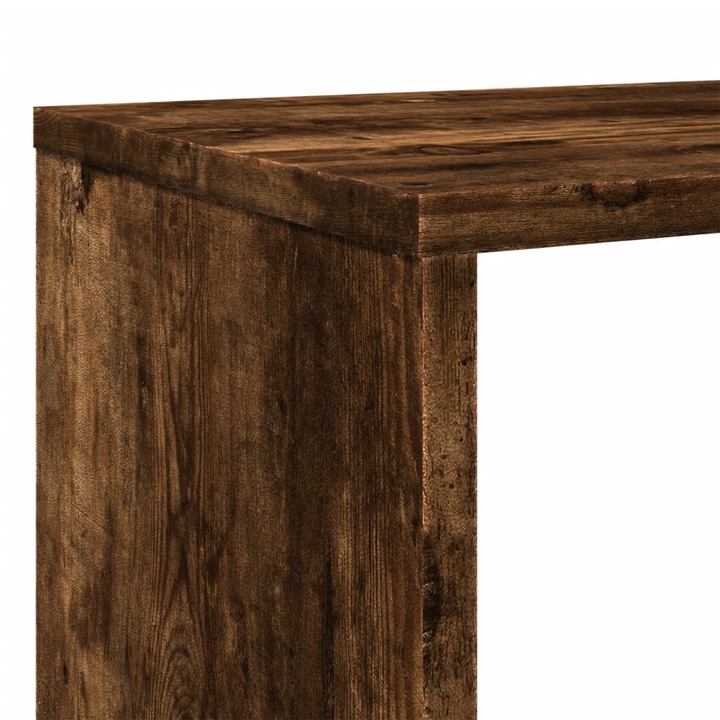 Βιβλιοθήκη Καπνιστή Δρυς 132x29x141,5εκ. από Επεξεργασμένο Ξύλο - Pakobazaar